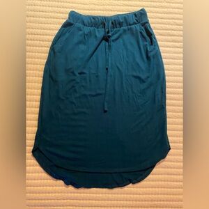 Zenana Outfitters High Low Teal Skirt
